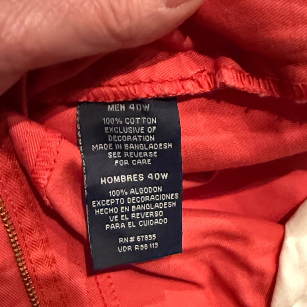 Nautica Men's Vibrant Red Cargo Shorts - Picture 3 of 4